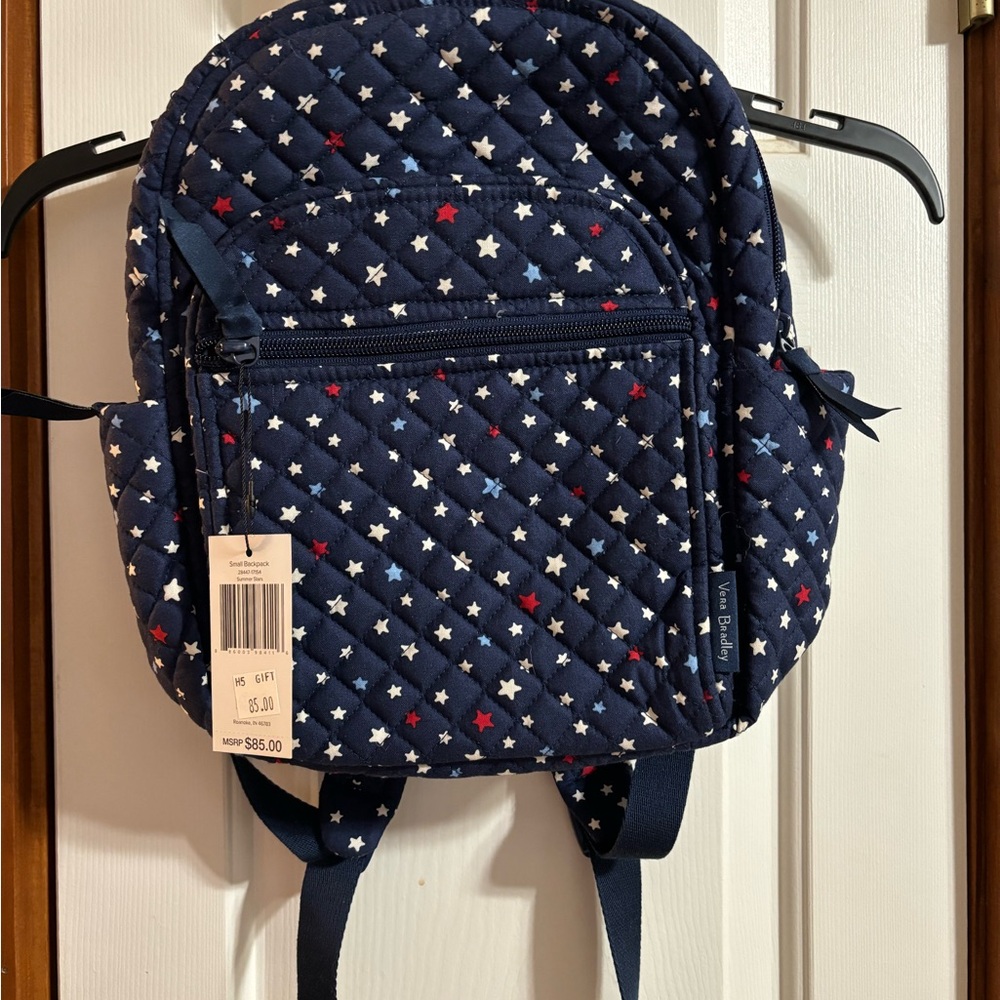 Quilted Star Pattern Backpack